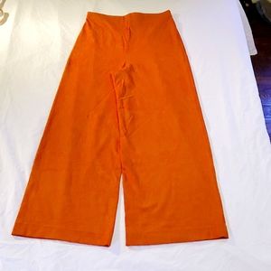 Straight wide leg pants.